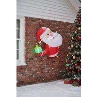 Living and Home 1m Christmas Inflatable Outdoor Decorations with LED Light for Window in Red
