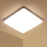 Pheashine White Square LED Ceiling Light, 36W 4500K Neutral White 2323cm