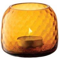 LSA Dapple Tealight Holder Vase 7cm Amber