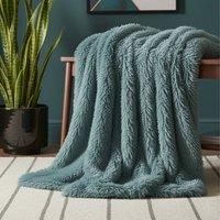 Snug City Cuddly Extra Fluffy Throw Ultra Soft Plush Blanket Sofa Bed Home Decor in Duck Egg Blue | Size: 150 cm 200 cm