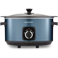 Morphy Richards Accents Sear & Stew 6.5L Slow Cooker in Blue | Size: Large