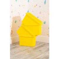 Wham Stack & Store 4x 35L Box in Yellow