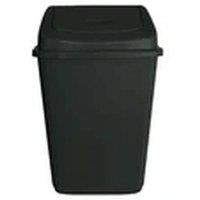 Havendro 30L Black Large Swing Bin Flip Top Kitchen Rubbish Waste Dustbin