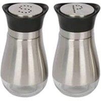 Havendro 2pcs Stainless Steel Salt & Pepper Shakers in Silver