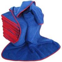 VOGREX Professional Grade Plush Soft Dual Purpose Microfibre Towel in Blue