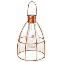VOGREX Firefly Solar Powered Lantern Garden Light Table Top in Bronze
