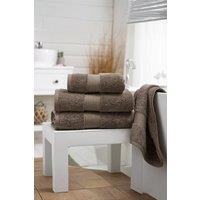 Deyongs Bliss Pima 4 Piece Towel Bale - 2 x Hand & x 2 Bath Towels in Walnut