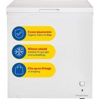 Russell Hobbs Chest Freezer 198L Suitable for Garages, Outbuildings RH198CF0E1 in White