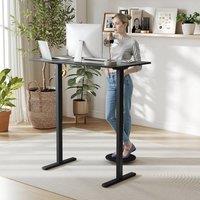 Costway Ergonomic Stand Up Desk 120x60CM Electric Standing Computer Desk in Black | Size: 120x60 cm