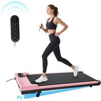VOGREX 4 in 1 Walking Pad Electric Treadmill Portable Underdesk in Pink