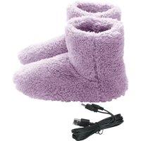 VOGREX 35-39 USB Electric Heated Foot Warmer Winter Home in Lilac