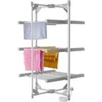 Havendro 3-Tier Heated Clothes Airer Drying Rack Foldable in Grey