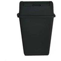 Havendro 50L Black Large Swing Bin Flip Top Kitchen Rubbish Waste Dustbin