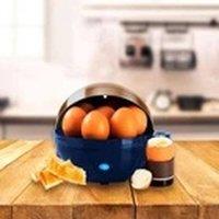 Havendro Electric Blue & Copper Egg Cooker Boiler Poacher Steamer Omelette