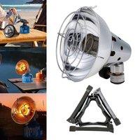 VOGREX Outdoor Heating Stove with Stand Portable Camping in Silver