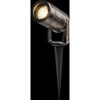 Netlighting Knightsbridge EAMON 230V IP65 GU10 Polycarbonate Spike light Brushed Brass EASPK1BB in Yellow