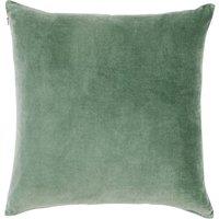 CHRISTY Luxury Filled Velvet 'Jaipur' Square Cushions in Jade | Size: 45 cm x 45 cm
