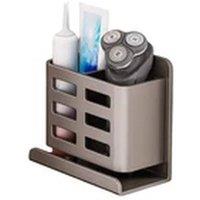 Havendro Grey Wall Mounted Toothbrush Holder Self Adhesive Storage Rack