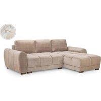 Stratus Interiors Azzuro Bubble Corner Sofa Bed Storage - Mink in Beige