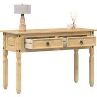 Berkfield Home Console Table Corona 115x46x73 cm Solid Wood Pine in Brown | Size: 115 x 46 x 73 cm