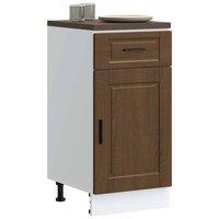 Berkfield Home Kitchen Base Cabinet Porto Brown Oak Engineered Wood