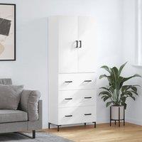 Berkfield Home Highboard White 69.5x34x180 cm Engineered Wood