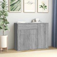 Berkfield Home Sideboard Grey Sonoma 88x30x70 cm Engineered Wood | Size: 88 x 30 x 70 cm
