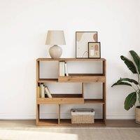 Berkfield Home Book Cabinet/Room Divider Artisian Oak 100x33x94.5 cm in Brown