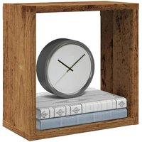 Berkfield Home Wall Cube Shelves 6 pcs Old Wood 30x15x30 cm Engineered Wood in Brown | Size: 30 x 15 x 30 cm
