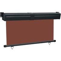 Berkfield Home Stylish Balcony Side Awning 140x250 cm Brown