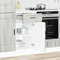 Berkfield Home Kitchen Base Cabinet Porto Grey Sonoma Engineered Wood