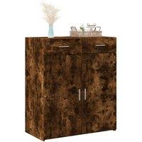 Berkfield Home Sideboard Smoked Oak 80x42.5x93 cm Engineered Wood in Brown