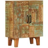 Berkfield Home Hand Carved Sideboard 55x30x75 cm Solid Wood Reclaimed in Brown | Size: 55 x 30 x 75 cm