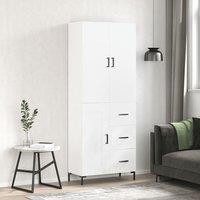 Berkfield Home Highboard White 69.5x34x180 cm Engineered Wood