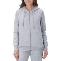 Smart Living Women's Sleek & Versatile Polycotton Plain Zip-Up Hoodie in Light Grey | Size: Large