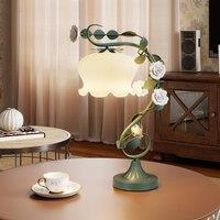 Costway Bedside Table Lamp Vintage Decorative Nightstand Lamp Bulb Excluded