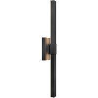 Netlighting Kichler Nocar Large LED Outdoor Modern Wall Lamp Black 3000K IP44