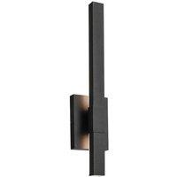 Netlighting Kichler Nocar Medium LED Outdoor Modern Wall Lamp Black 3000K IP44