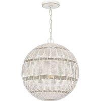Netlighting Quoizel Lindendale Spherical Pendant White IP44 1x E27