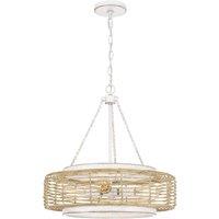 Netlighting Quoizel Waylon Cylindrical Pendant White 4x E27