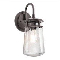 Netlighting Lyndon Outdoor Medium Wall Lantern Light Architectural Bronze IP44 E27 in Brown