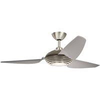 Netlighting Voya 152cm Ceiling Fan Dimmable 3000K LED Light Remote Control in Grey