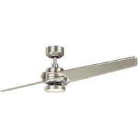 Netlighting Kichler Xety 2 Blade 142cm Ceiling Fan LED Light Nickel Remote Control in Silver