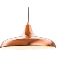 Netlighting Curtis 1 Light Dome Ceiling Pendant Brushed Copper E27