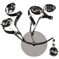 Netlighting Kurlz Wall Lamp 2 Light G4 Chrome Crystal NOT LED CFL Compatible in Grey