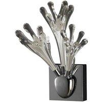 Netlighting Love Wall Lamp 3 Light G4 Chrome White Glass NOT LED CFL Compatible in Grey
