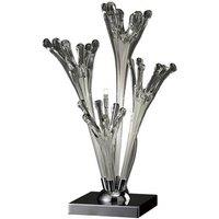 Netlighting Love Table Lamp 3 Light G4 Chrome White Glass NOT LED CFL Compatible in Grey