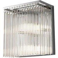 Netlighting Zanthe Wall Lamp 3 Light Polished Chrome Clear Glass in Silver