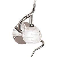 Netlighting Dali Wall Lamp Switched 1 Light G9 Polished Chrome in Silver