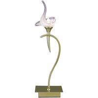 Netlighting Viena Table Lamp 1 Light G9 Polished Brass in Metallic Gold